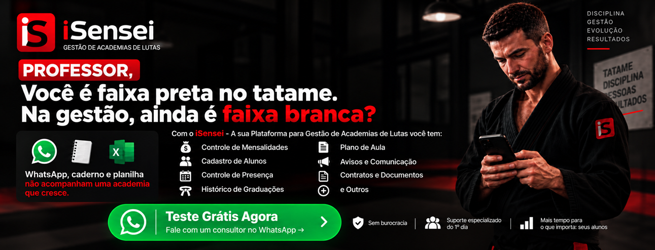 iSensei - Gestão de Academias de Lutas